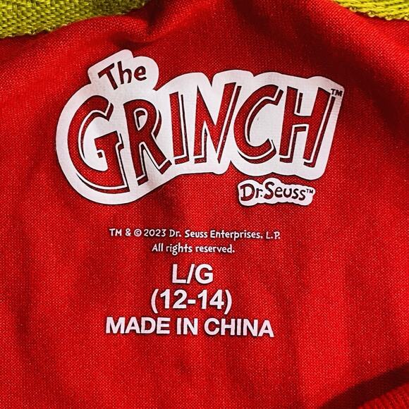 Dr Seuss The Grinch 2pc Pajama Tops Only Both Size Large Holiday Family Set - Picture 2 of 3